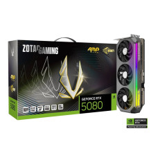 ZOTAC GAMING GeForce RTX 5080 AMP INFINITY Graphics Card, 16GB GDDR7 256-Bit Memory, 2670MHz Engine Clock, 30 Gbps Memory Clock, 10752 CUDA Cores, PCI Express 5.0 x16 | ZT-B50800B-10P